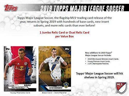 2019 Topps MLS Soccer Unopened Blaster Box of Packs with One GUARANTEED JUMBO RELIC or DUAL RELIC Card Per Box - Thumbnail 5