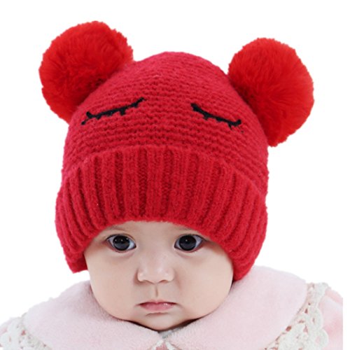 Baby Boys Girls Pompom Hat Props Crochet Knitted Double Pom Pom Hat Bear Beanie Wool Hat Warm Toddler Hats Red Buy Online In Aruba At Aruba Desertcart Com Productid