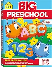 School Zone - Big Preschool Workbook - Ages 3 to 5, Colors, Shapes, Numbers 1-10, Early Math, Alphabet, Pre-Writing, Phonics, Following Directions, and More (School Zone Big Workbook Series)