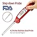 Instant Read Meat Thermometer-Super Fast Accurate Digital Cooking Thermometer by DIMESHY,Barbecue thermometer for kitchen Cooking, Grill smoker, Baking, Milk