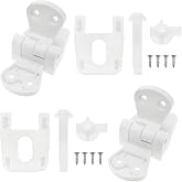 Dsjnf 1 Pcs White Toilet Seat Tightening Kit | Toilet Seat Hinges Replacement Bolts and Nuts for Cover Repair, Loose Seat Fixing