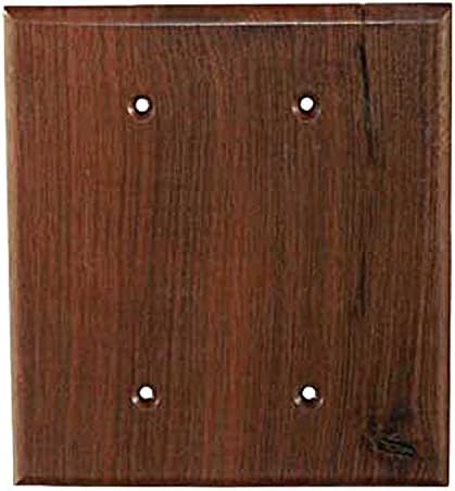 Sierra Lifestyles Traditional Switch Plate, 2 Blank, Black Walnut