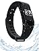 Smart Wristbands, Bluetooth 4.0 Fitness Tracker Watch for iOS and Android IP67 Waterproof Fashion Sports With OLED Display Heart Rate Monitor Sleep Tracker Calorie Counter Blood Pressure Monitor Black