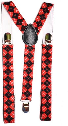 AJ Accessories Youth Argyle Suspenders