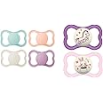 MAM Air Matte Pacifiers, for Sensitive Skin, 6+ Months, Best Pacifier for Breastfed Babies & Air Night Pacifiers (1 Sterilizing Pacifier Case), MAM Sensitive Skin Pacifier 6+ Months