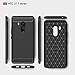 HTC U11 Eyes Case, Landee Carbon Fiber Design Shock Absorption Air Cushion Technology Drop Protection Phone Case Cover for HTC U11 Eyes - Black