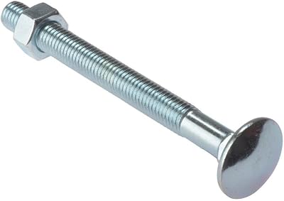 ForgeFix Carriage Bolts M10 x 160mm Zinc Plated 10 Pack