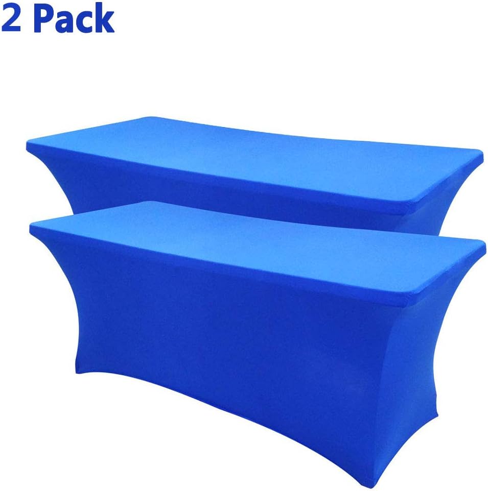 Best 8Ft Folding Table Cover Royal Blue
