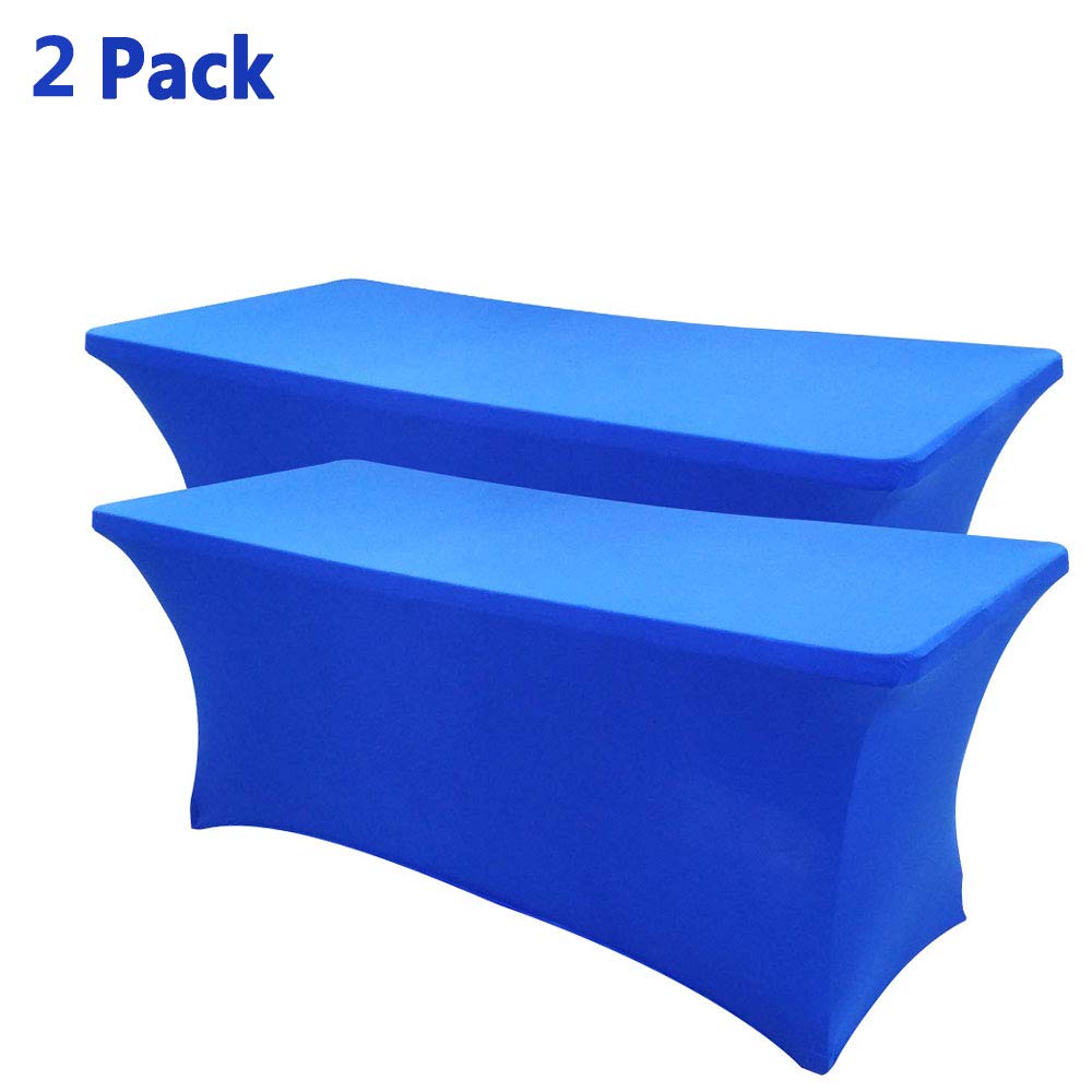 Best royal blue stretch table cloth 2 pack