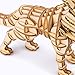 Rolife 3D Wooden Puzzle Wild Animal Toy-DIY Tiny Model Kit-Animal Action Figure-Assembly Jigsaw Puzzle-Home Decoration-Educational Birthday Easter Day Gift for Nephew/Son/Grandson/Boys/Girls(Wolf)