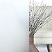 Best Home Fashion Non-Adhesive Frosted Privacy Window Film, 3 by 6.5-Feet, White