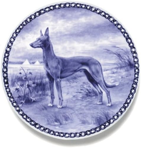 Pharao Hound / Lekven Design Dog Plate 19.5 cm /7.61 inches Made in Denmark NEW with certificate of origin PLATE #7207