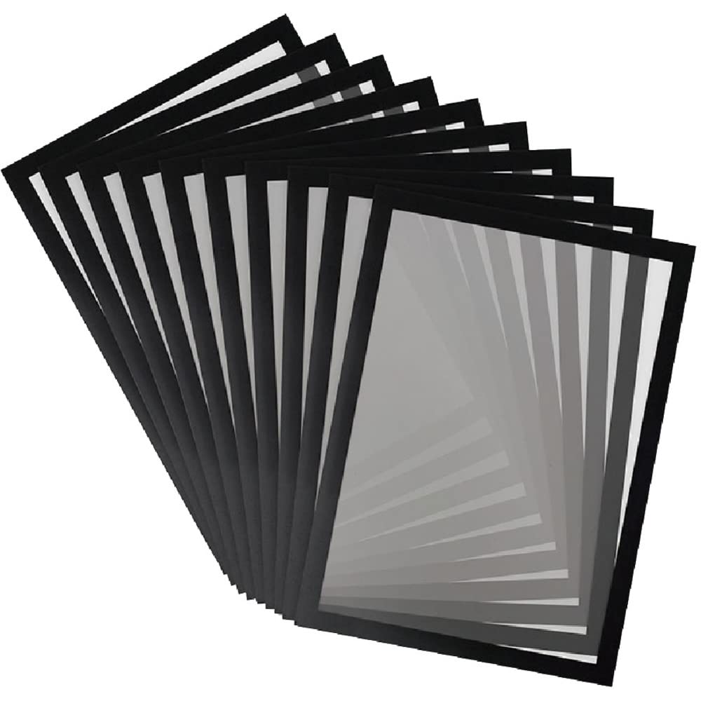 Djois Made by Tarifold 195247 – Magneto PRO 10 Magnetic Information Frame A3- for Documents, Notices, Posters, Exchange and Quick Insertion – Magnetic Back Metal Surfaces Black, 10 pcs.