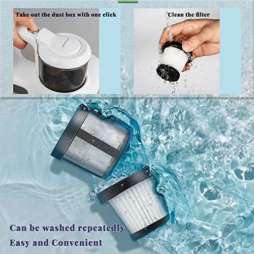 XaiDieMace Bed Vacuum Cleaner with 12KPa Powerful Suction Upgraded Handheld Vacuum Cleaner for Bed Sheet Pillow Couch