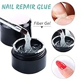 Howardee Nail Glue Cracked Nail Repair Gel Strengthen Long Lasting Harmless for UV Acrylic Broken Nails Gel Nail