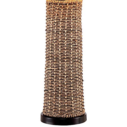 Coastal-Table-Lamp-Woven-Seagrass-Burlap-Drum-Shade-for-Living-Room-Family-Bedroom-Bedside-Nightstand-Office-360-Lighting Coastal Table Lamp Woven Seagrass Burlap Drum Shade for Living Room Family Bedroom Bedside Nightstand Office - 360…