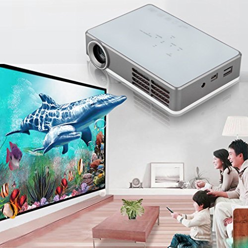 Bestcrew DLP-300W Portable DLP Mini Android 4.2 Smart 3D HD Projector with HDMI, USB, VGA for Blue-ray player, XBOX, PlayStation3 or other gaming console
