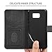 Vakoo Wallet Phone Case for Samsung Galaxy S7 Edge, Premium Flip Case and PU Leather Cover for Samsung Galaxy S7 Edge (5.5 inches) Black