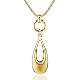 GexoOmgo Long Sweater Necklaces for Women Elegant Waterdrop Pendant Layered Y Statement Bohemian Chain Necklace with Gifts Box Fashion Jewelry