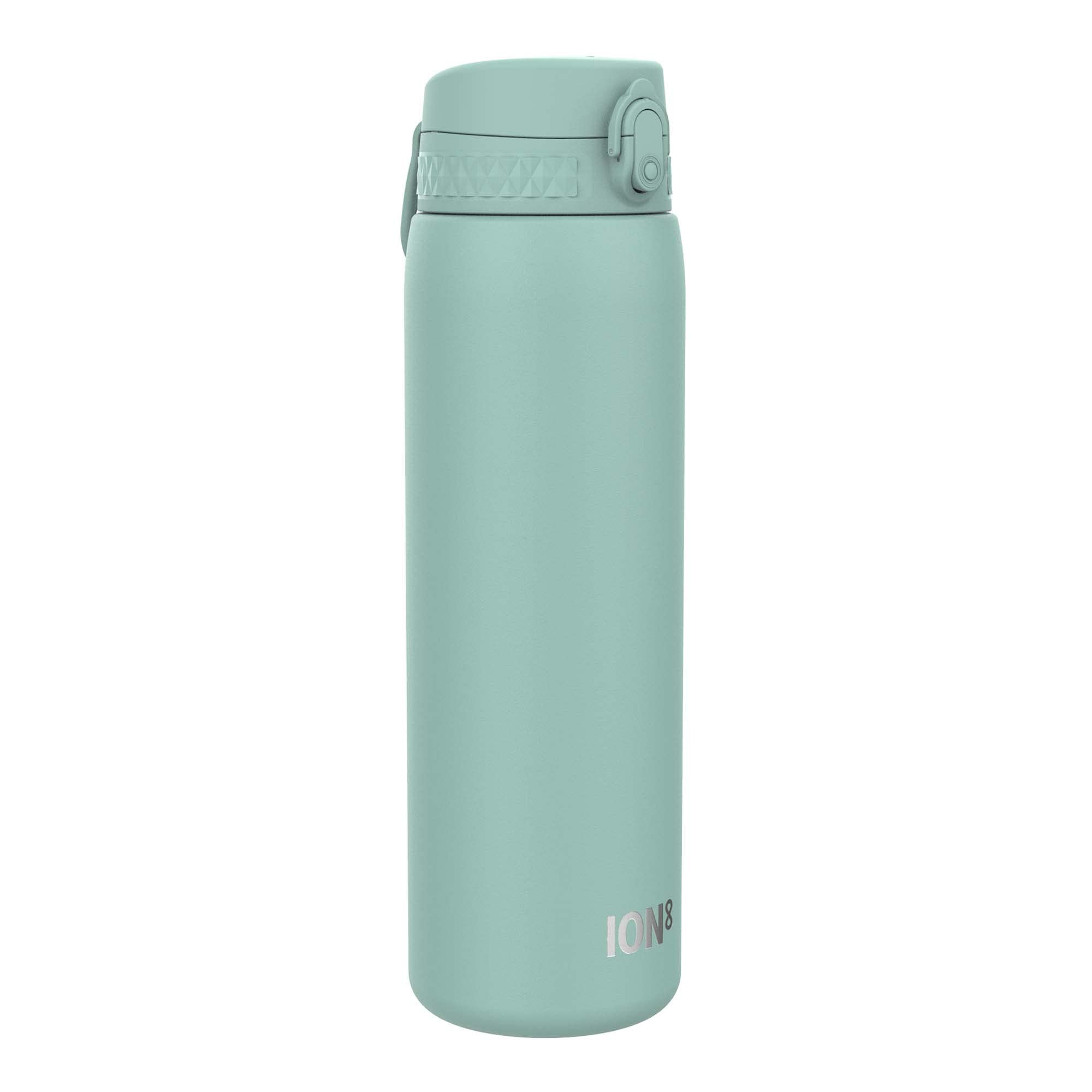 Ion8 Vacuum Insulated Stainless Steel 1 Litre Water Bottle, 920 ml/31 oz, Leak Proof, Easy to Open, Secure Lock, Dishwasher Safe, Carry Handle, Metal Water Bottle, Ideal for Sports, Turquoise