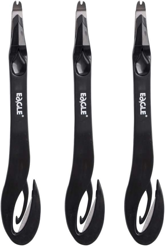 Eagle Staple Remover, Staple Puller, Push-Style, Built-in Letter Opener, 3-Pack, Black : Office Products