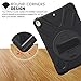 Zenrich iPad Air 3 Case 2019, iPad Pro 10.5 Case 2017, zenrich 360 Rotating Kickstand Hand Strap & Shoulder Belt Shockproof Heavy Duty Rugged Case for iPad 10.5 inch Tablet 2017/2020 Release,Black