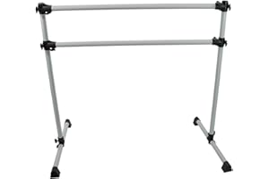 VITA VIBE VITA Barre Portable Freestanding Double Ballet Barre, Prodigy, Aluminum | Adjustable Height, USA Made, Home or Gym Exercise Equipment for Kids & Adults | Dance, Fitness, Pilates