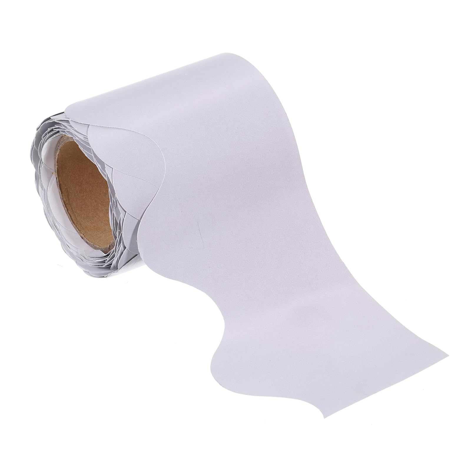 PATIKIL 2.3" x 16.4ft Bulletin Board Border, Scalloped Trim Strips Wall Decor for Locker Classroom Cork Poster Black Board White Chalkboard, Silver