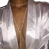 Ikevan Hot Selling Women Nightclub Party Body Chain Jewelry Bikini Waist Gold Belly Beach Harness Slave Necklace