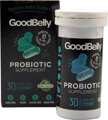 GoodBelly Probiotic Supplement -- 30 Capsules - 3PC