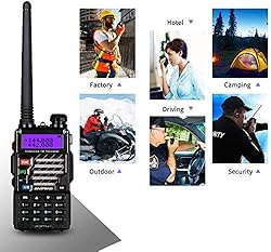 BAOFENG UV-5R+ Plus Two Way Radio, Long Range for