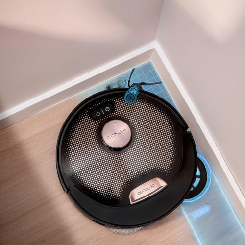 Robot Aspirapolvere e Lavapavimenti Base Autosvuotamento Conga X80 Pro.Navigazione Laser, 25000Pa, Area fino 240m², Tecnologia Adattiva, Disinfezione Mop, Bluetooth WiFi, App per Igiene Totale — foto 4 di 8