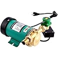 ZYIY 120W Water Pressure Booster Pump for Home 115VAC,396 GPH,21.7 PSI Household Automatic Home Booster Pump 3/4" 25L/min Water Booster Pump with Water Flow Switch for Kitchen Bathroom Garden(15GR-15)