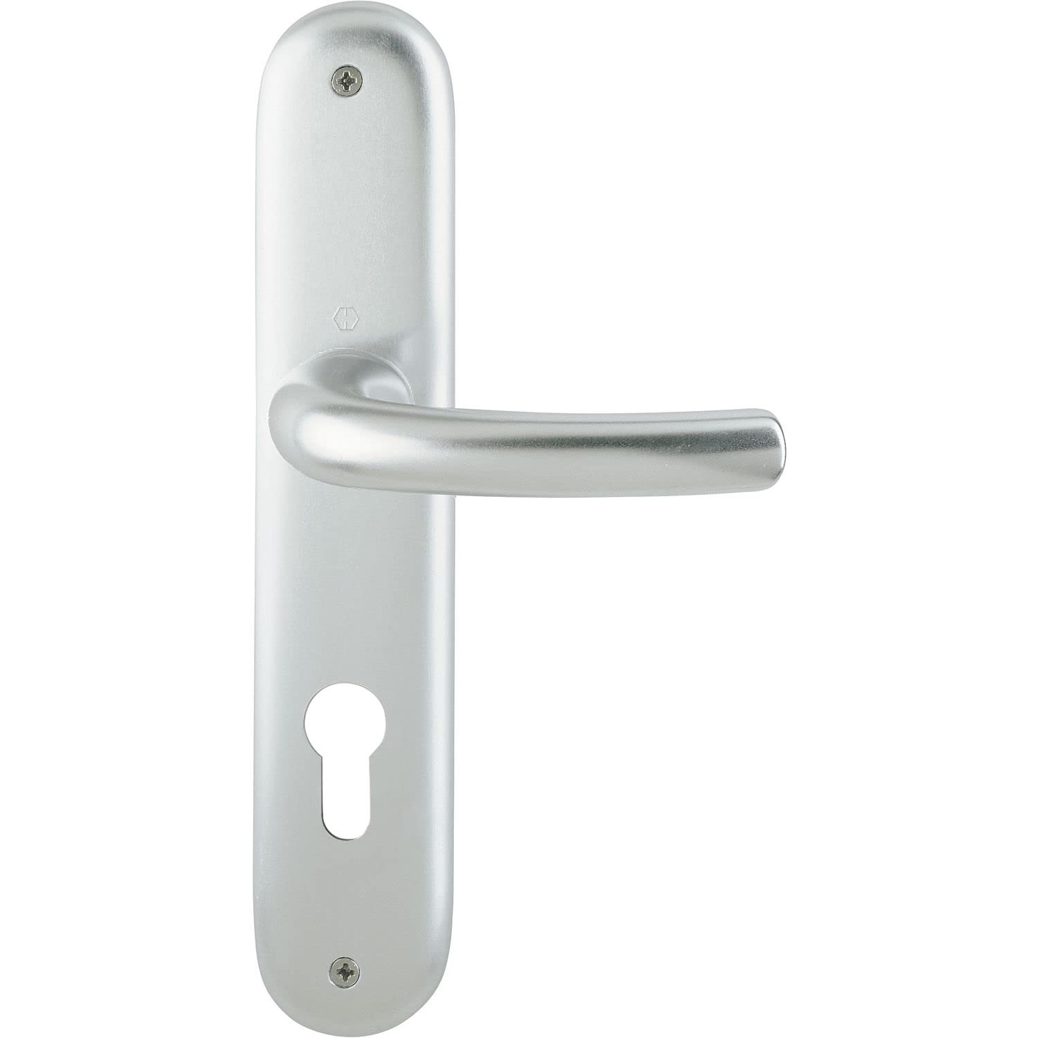HOPPE Handle Set Tokyo on Shield PZ 88, Door Thickness 37-42, VK 8/8.5 Silver Anodised