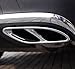 Pipe Throat Exhaust Outputs Tail Cover Trim For Mercedes benz W205 W213 W246 GLE GLC GLS W176 CLA