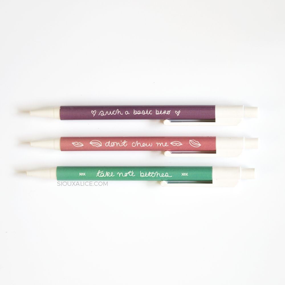 Funny Pen Set Of 3 - Funny Stationery