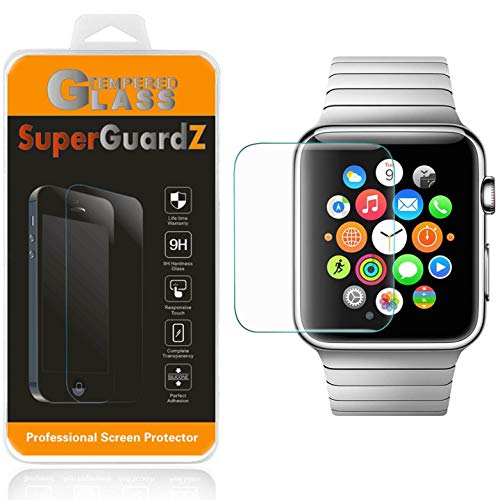 [2-Pack] for Apple Watch Series 4 (40 mm) Screen Protector [Tempered Glass], SuperGuardZ, 9H, 0.3mm, Anti-Scratch, Anti-Bubble [Lifetime Replacement] + LED Stylus Pen