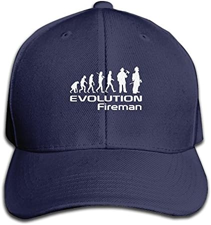 Evolution Of A Fireman Men Sandwich Hats Adjustable Snapback Hats