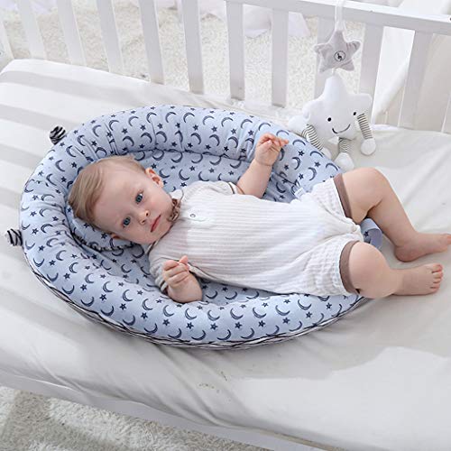 vocheer Baby Bed, Baby Lounger Bed Portable Sleeping Crib Head