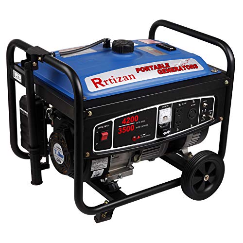 Rrtizan Gas Power Portable Generator, 3500 Running Watts/4200 Starting Watts, with Wheel Kit - Thumbnail 7
