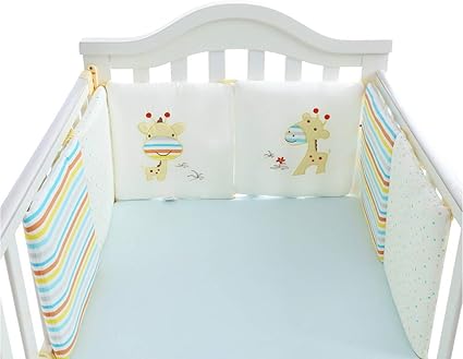 Rolanli Tour De Lit 6pcs 30 X 30cm Tour De Lit Coussins Autour De La Protection Pour Lit Bebe Amazon Fr Bebes Puericulture