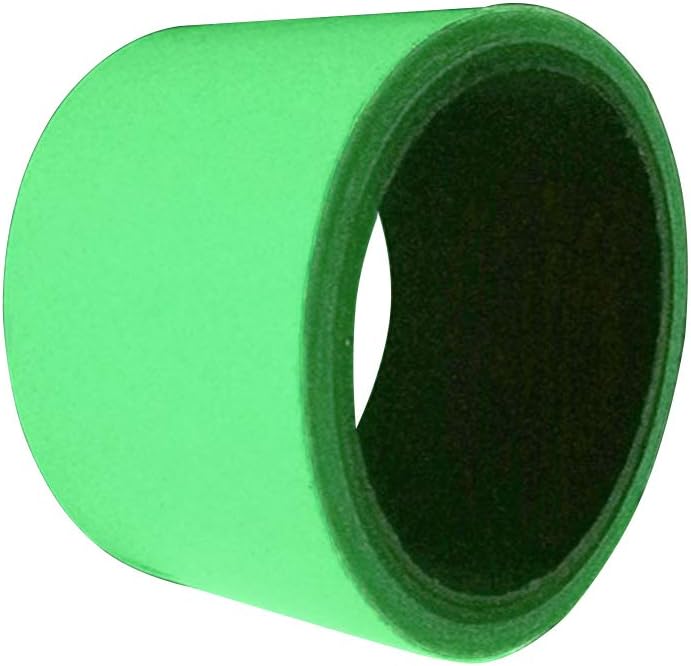 Cevinee Removable Glow-in-the-dark Tape, Waterproof Luminous DIY Safety Sign Sticker, 16.4' Length x 2" Width, (Fluorescent Green)
