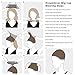 Dreamlover Light Brown Loose Wavy Long Wigs, Full Bang Light Curly Wig with Free Wig Cap­