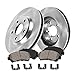 Callahan Brake Parts Front Brake Kit For 2003 2004 2005 2006 2007 2008 Nissan 350Z Replacement Brake Rotors and Ceramic Pads