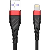 iPhone Charger Cable 1Ft, 5 Pack 1 Foot Lightning Cable, Data Sync Fast iPhone Charging Cord Compatible with iPhone 11 Xs max Xr X 8 7 6 SE 5s 5C, for iPad(Partial),Back