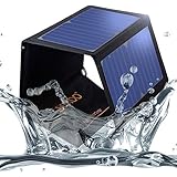 SOKOO 22W 5V 2-Port USB Portable Foldable Solar Charger with High Efficiency Solar Panel, Reinforced and Waterproof, for Cell Phone, iPhone, Backpack and Outdoors (Black)
