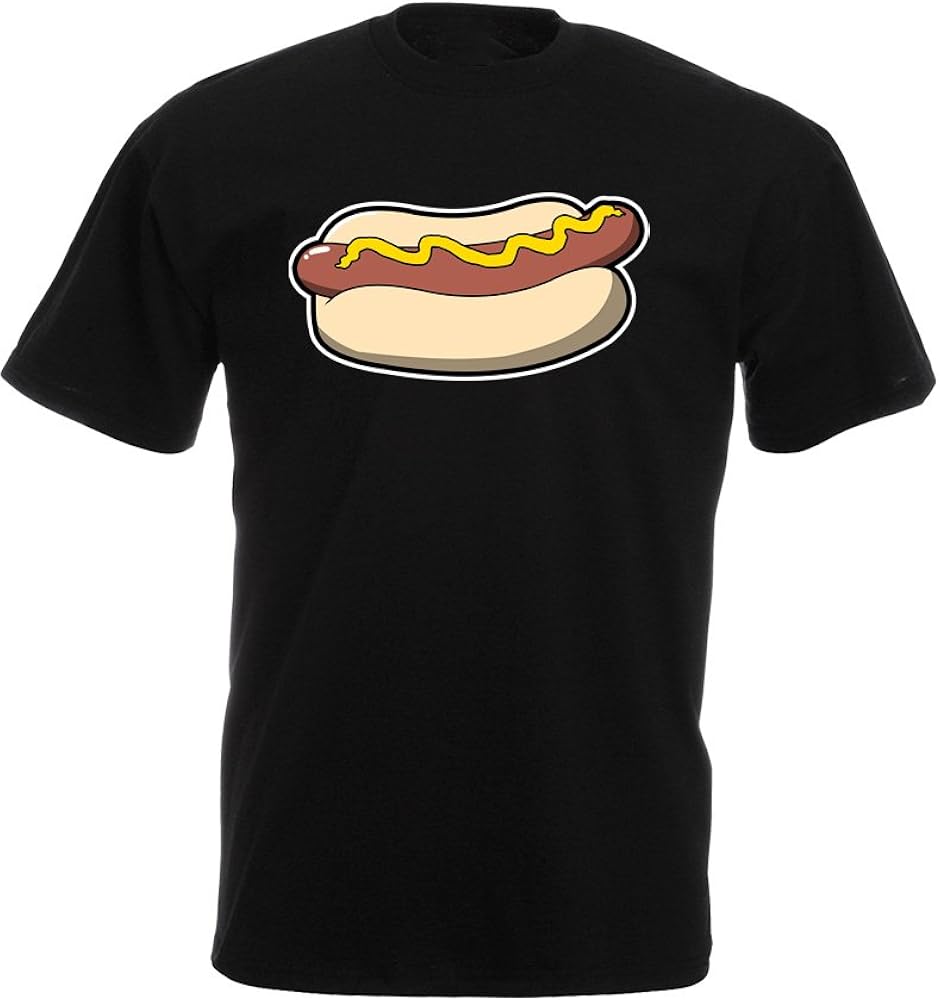 Brand88 Hot Dog, Mens Printed TShirt Amazon.ca Clothing & Accessories