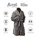 Pembrook Men's Bathrobes with Pockets - Fleece Robe for Men | Fuzzy Bathrobe for Men | Mens Robe Plush | Kimono Hotel Spa Robes for Men