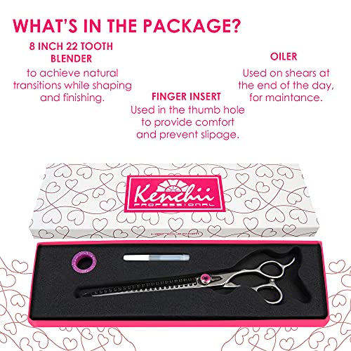 Kenchii Dog Grooming Scissors | 22 Tooth Blender Dog Grooming Shears | Thinning Shears For All Dog Breeds | Pet Hair… - Image 3