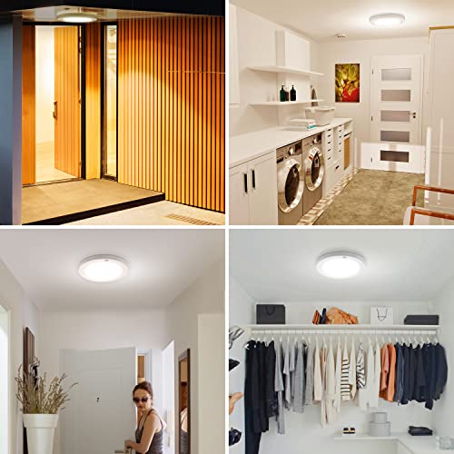 Hisoo Motion Sensor Light Indoor, 18W LED Flush Mount Ceiling Light